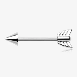 A Pair of Classic Arrow Nipple Barbell