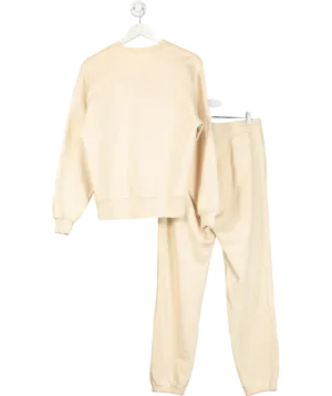 Anine Bing Cream logo Embroidered Sweatshirt And Cuffed Joggers - Joggers UK S, Sweater UK XS