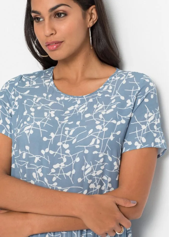 Bodyflirt print dress, blue