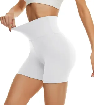 CAMPSNAIL Workout Biker Shorts Women - 3"/5"/8" High Waisted Tummy Control Spandex Booty Volleyball Shorts for Yoga Dance