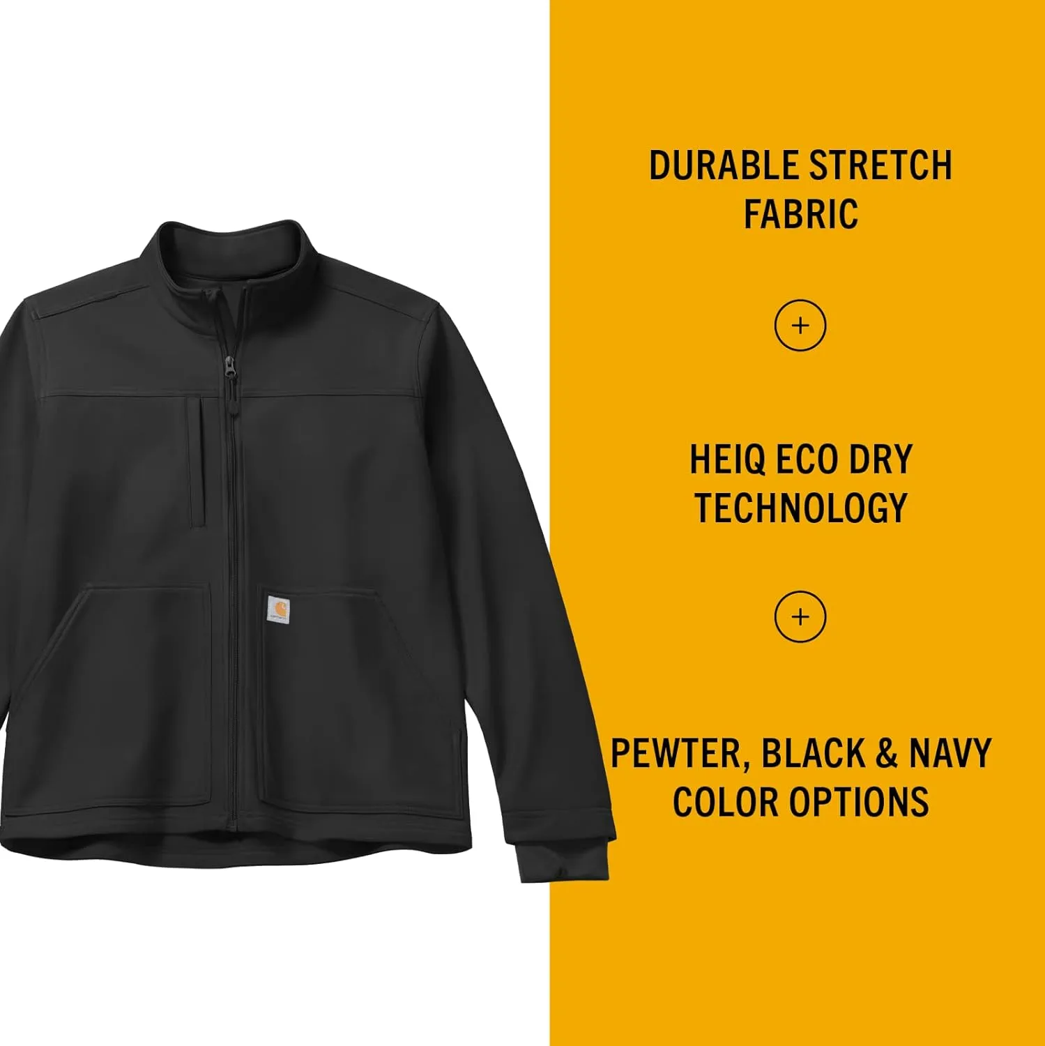 Carhartt Scrubs C80023 Men's Rugged Flex Modern Fit Bonded Fleece Jack