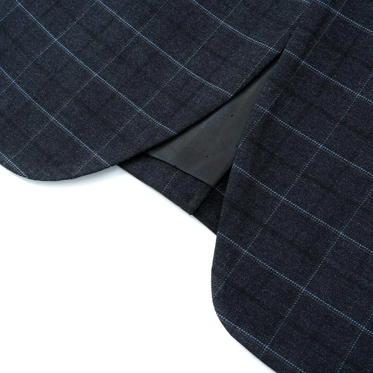 Cloudstyle Mens 3-Piece Plaid Suit Set Modern Fit Jacket Tux Blazer Vest Pants