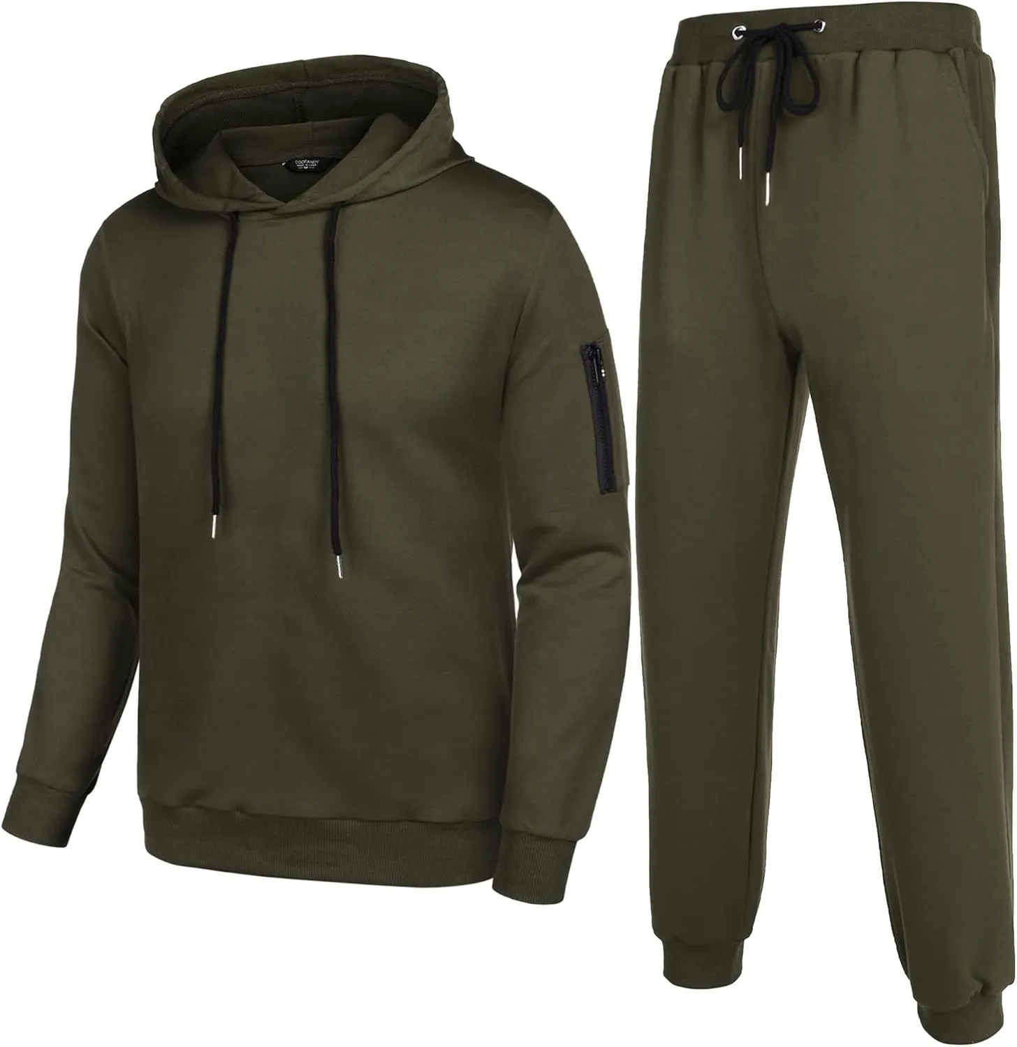 COOFANDY Men's Tracksuit 2 Piece Hooded Athletic Sweatsuits Casual Running Jogging Sport Suit Sets