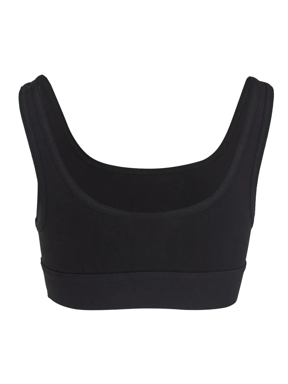 Cotton Spandex Tonal Logo Bralette