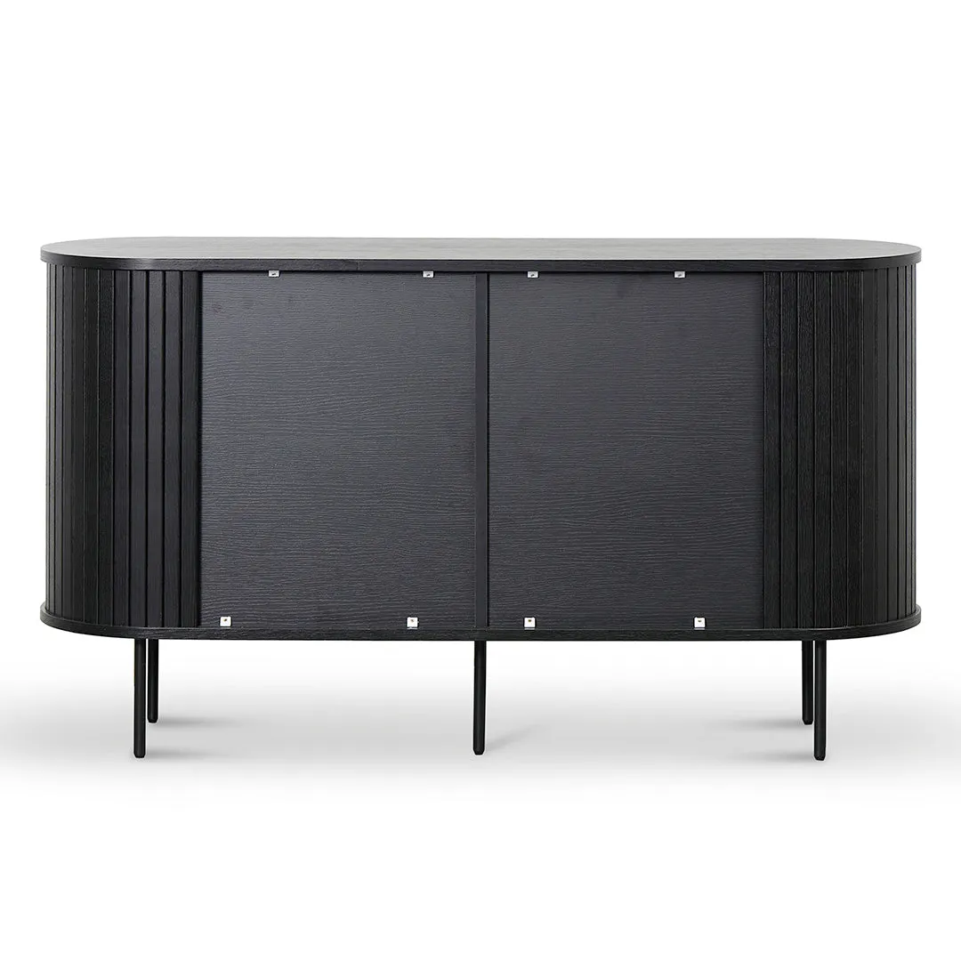 Dania 1.4m Wooden Buffet Unit - Full Black