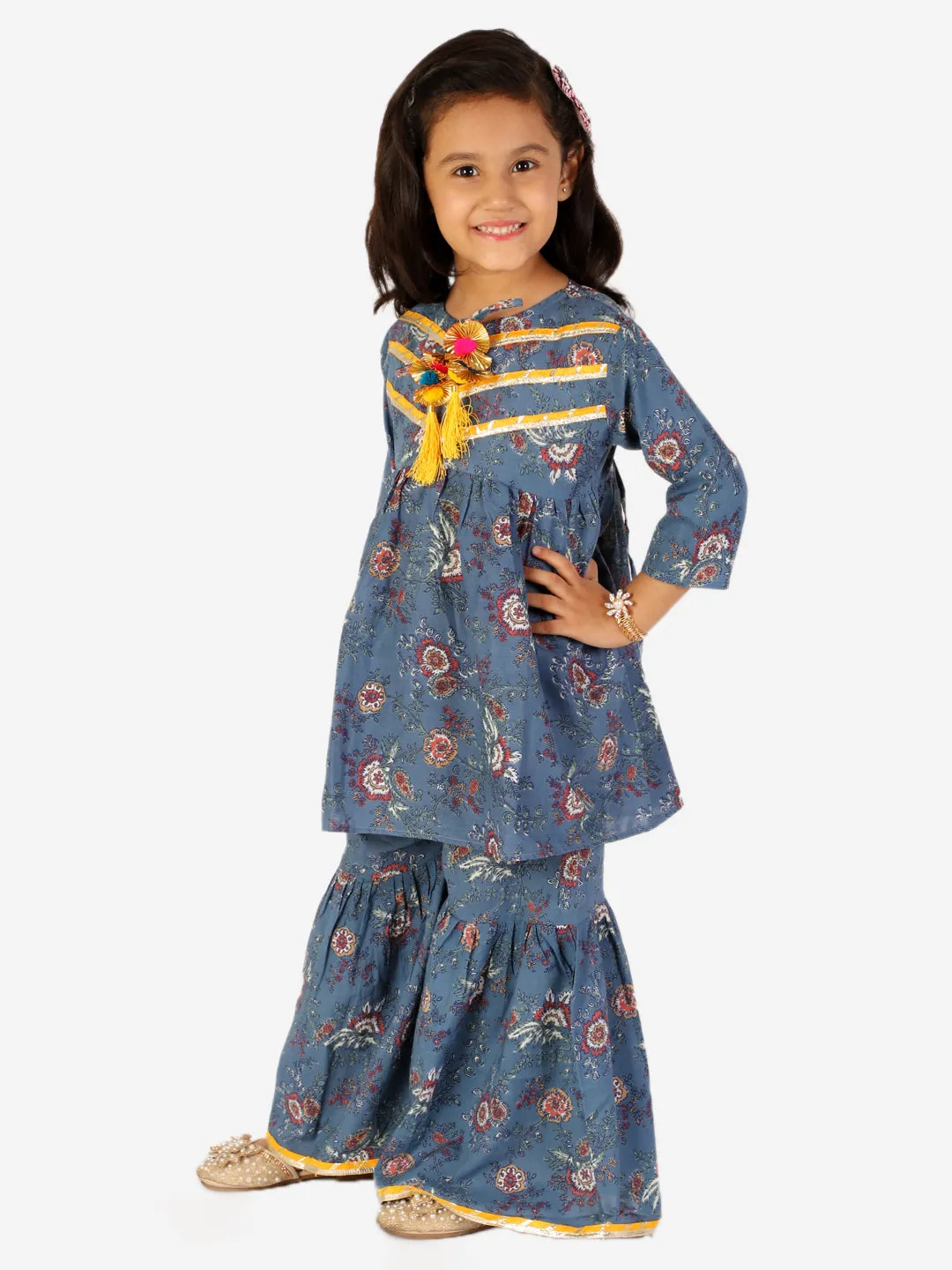 Girl's Zui Kurti Sharara Set - KID1 Girls