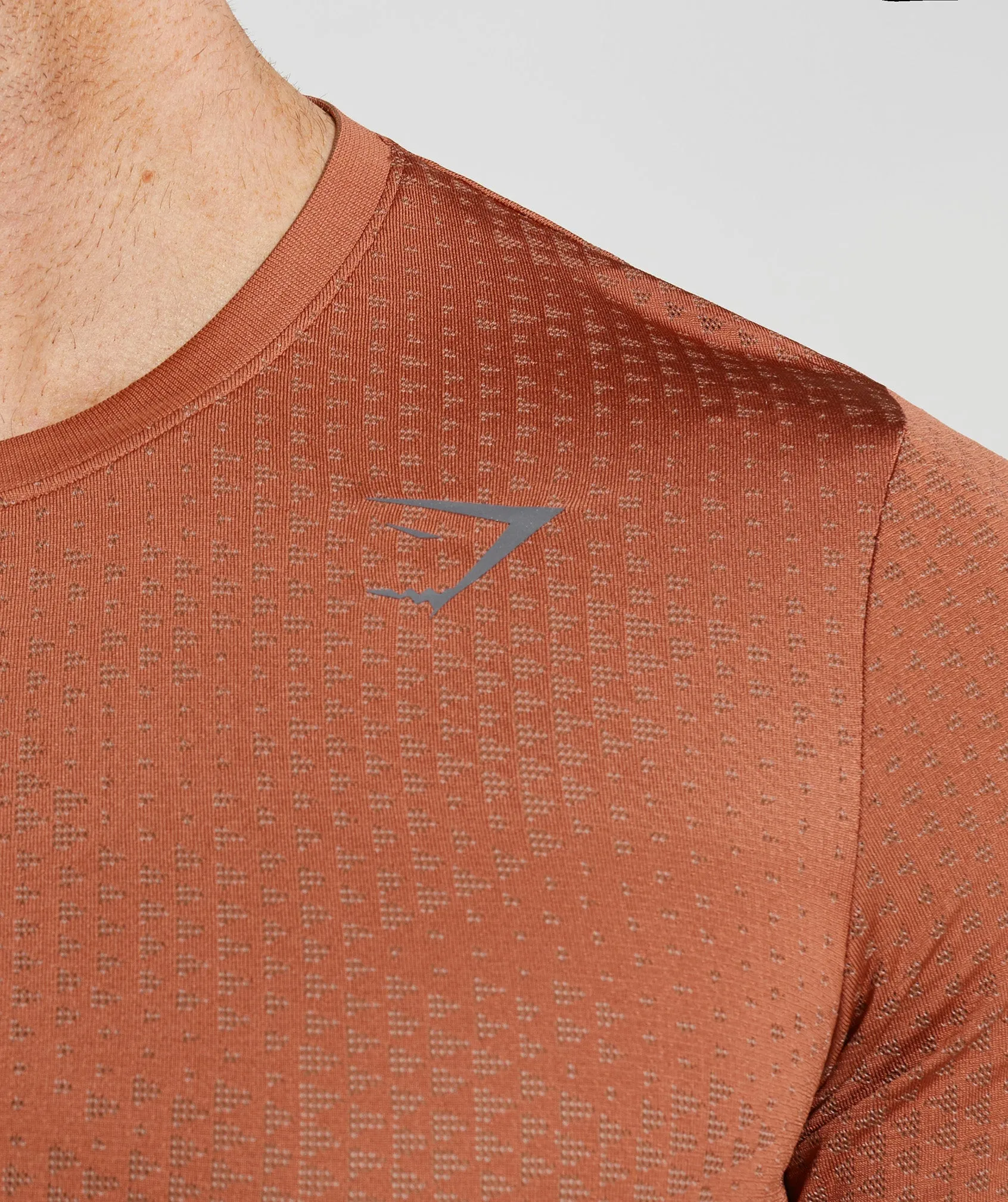 Gymshark Sport Seamless T-Shirt - Persimmon Red/Warm Brown