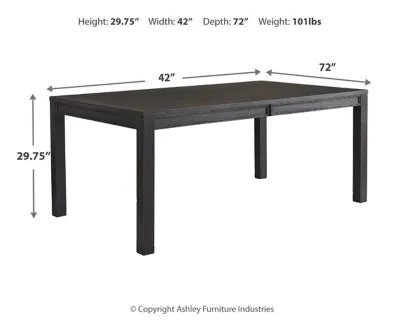 Jeanette Dining Table and 6 Chairs