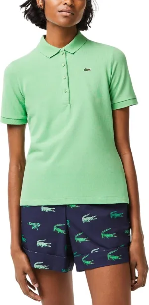 Lacoste Women's Sport Slim Fit Organic Cotton Golf Ultra-Dry Polo