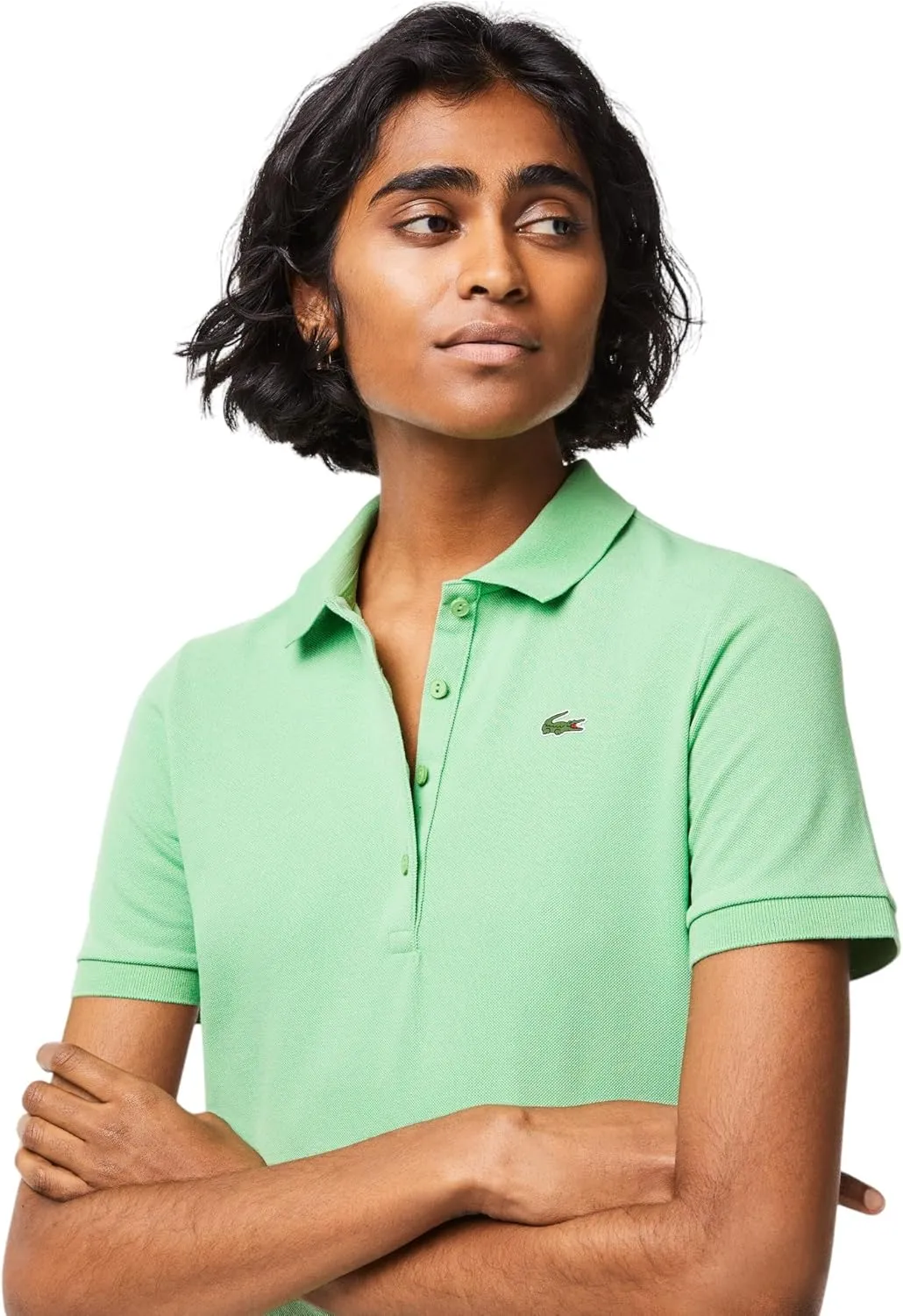 Lacoste Women's Sport Slim Fit Organic Cotton Golf Ultra-Dry Polo