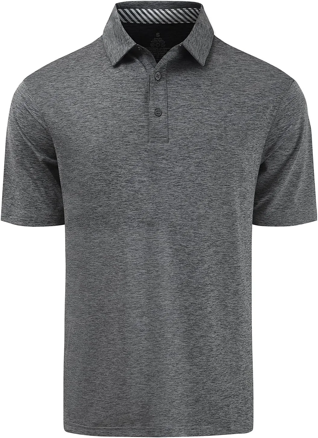 Men's Quick Dry Golf Polo Shirt Moisture Wicking Performance Short Sleeve Athletic Golf Shirts for Men