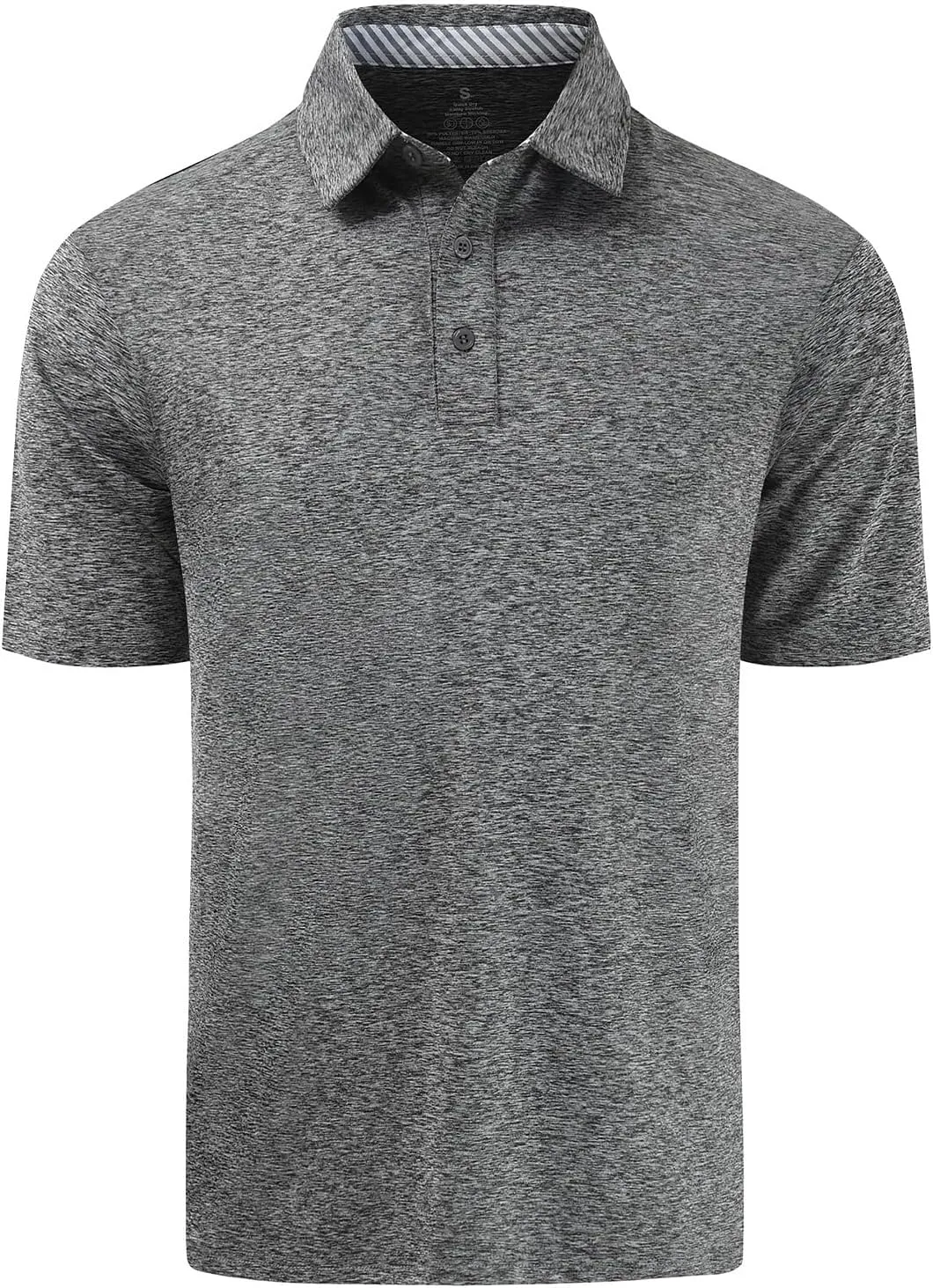 Men's Quick Dry Golf Polo Shirt Moisture Wicking Performance Short Sleeve Athletic Golf Shirts for Men