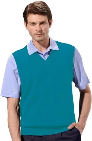 Monterey Club Men's Classic French Rib Knit V-Neck Vest #3925