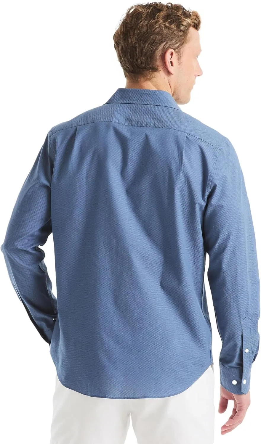 NAUTICA Men's Classic Fit Long Sleeve Button Down Shirt