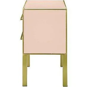 Rose Brass Accent Modern Chest