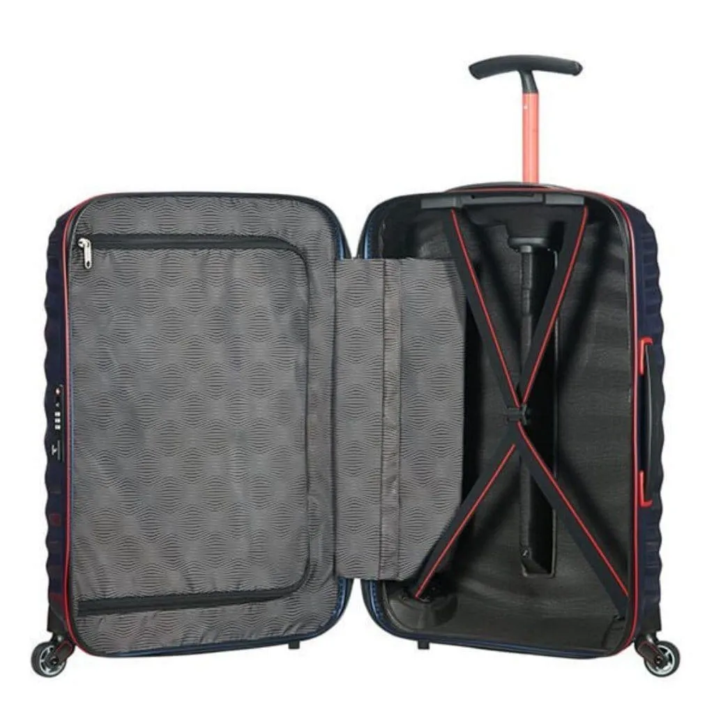 Samsonite Lite-Shock Sport 3 Piece Suitcase Set - Nautical Blue/Red
