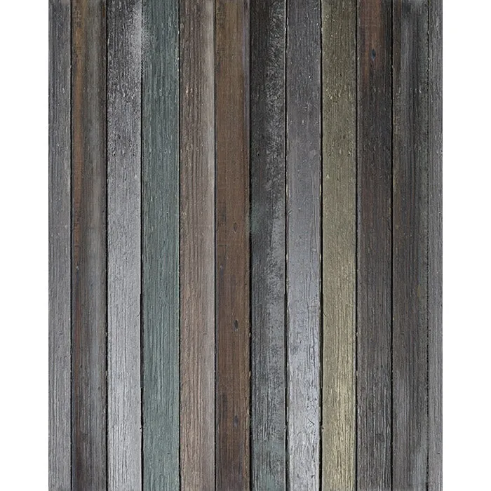 Shades of Teal Wood Printed Backdrop