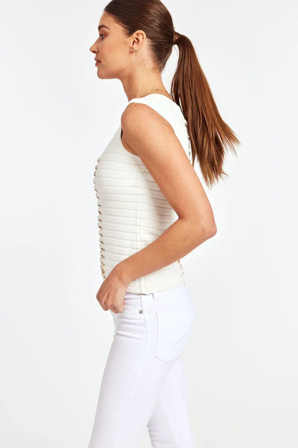 Spandex Blend Thick Strap Tank