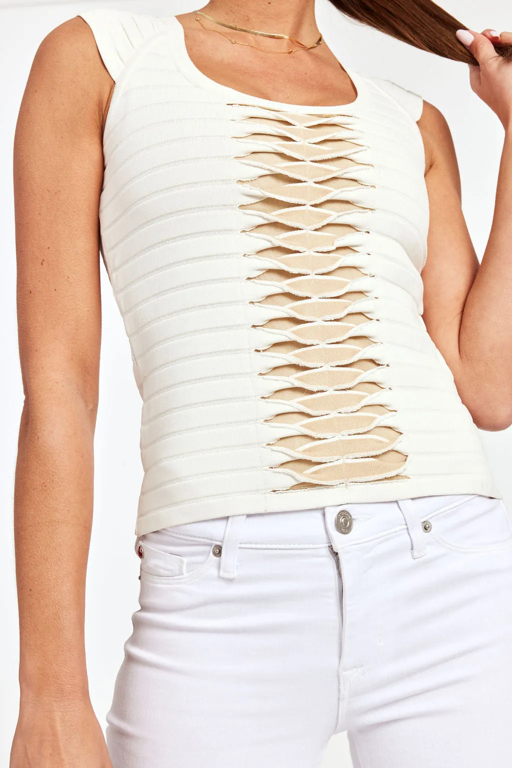 Spandex Blend Thick Strap Tank