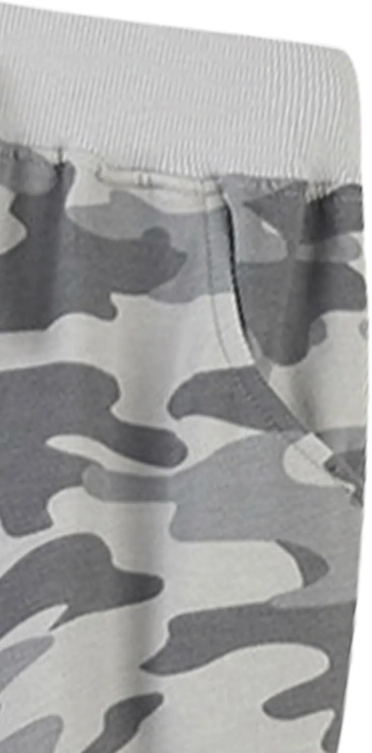 Toddler Boys Camouflage Sweatpants Drawstring Elastic Pull-On Joggers Active Pants Sport High Waisted Trousers Bottoms