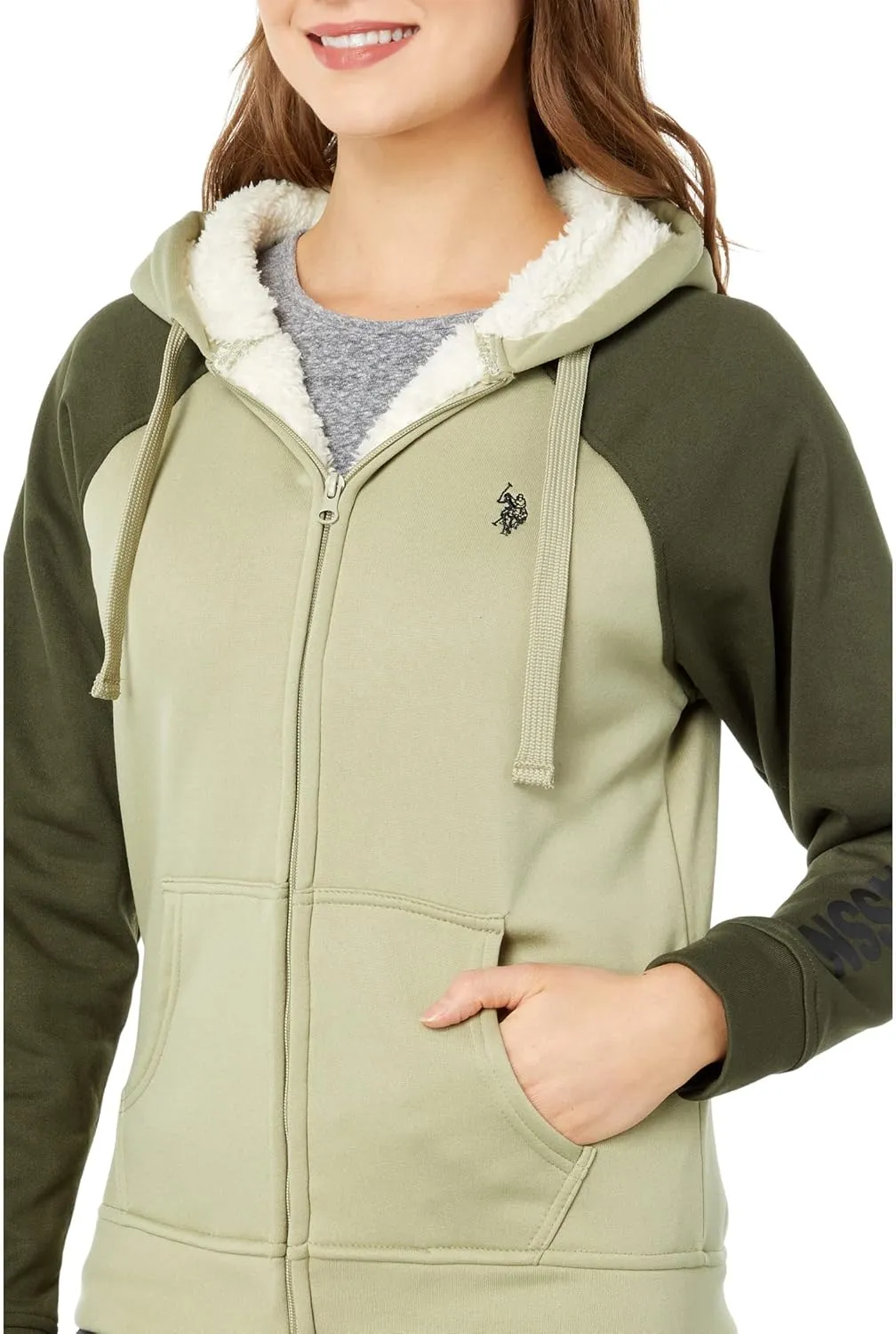 U.S. POLO ASSN. Raglan Color-Block Hoodie