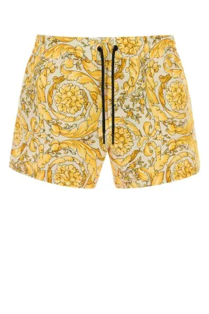 VERSACE | Printed polyester swimming shorts
