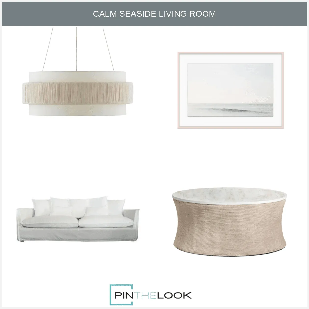White Indoor and Outdoor Beachcomber Sofa