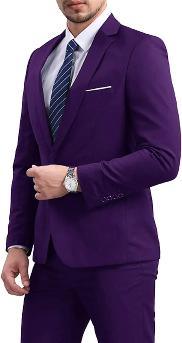 YFFUSHI Men' Slim Fit Casual Blazer One Button Lightweight Suit Jacket Business Party Sport Coat