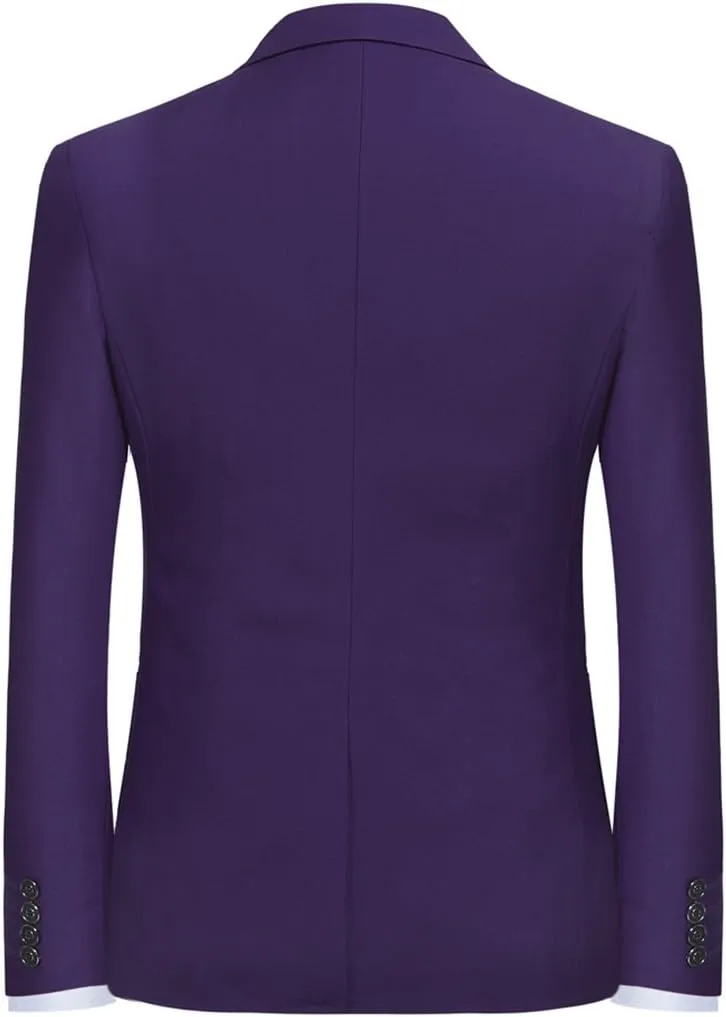 YFFUSHI Men' Slim Fit Casual Blazer One Button Lightweight Suit Jacket Business Party Sport Coat