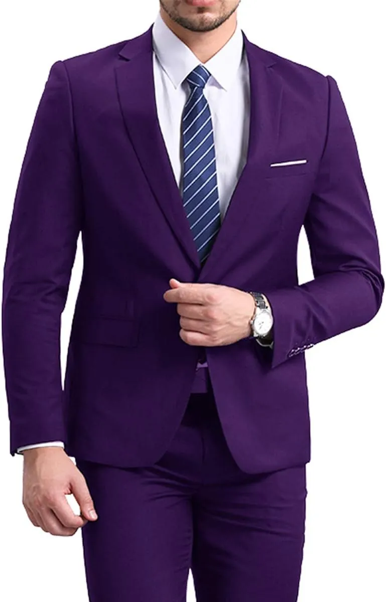 YFFUSHI Men' Slim Fit Casual Blazer One Button Lightweight Suit Jacket Business Party Sport Coat